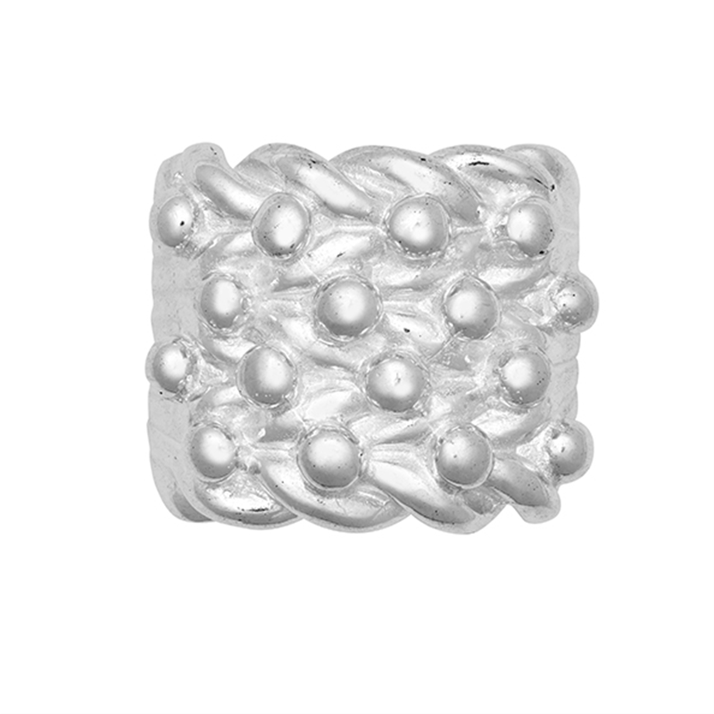 Traditional Sterling Silver Multi-Row Keeper Ring